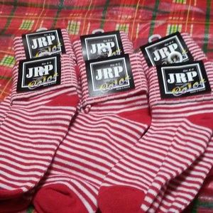 Bundle Kids red/ white holiday socks 12 pair
